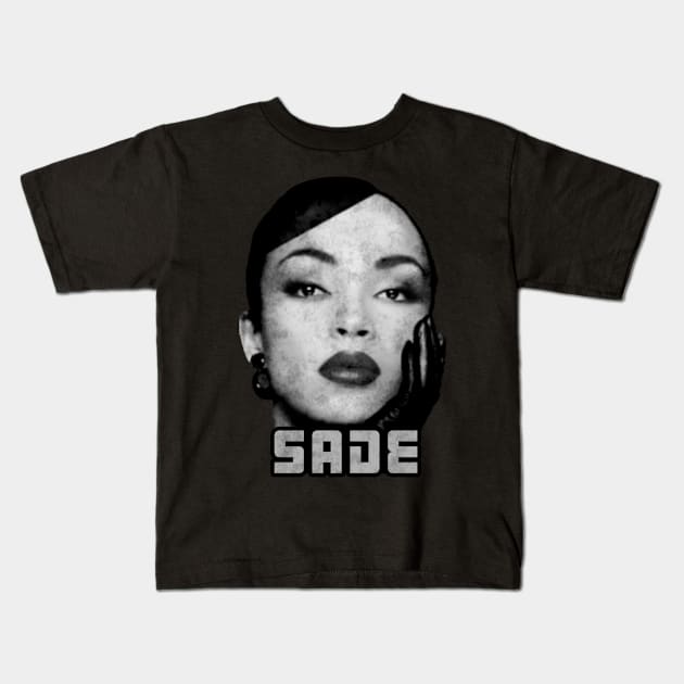 Beauty Face Sade Kids T-Shirt by Wiseeyes_studios